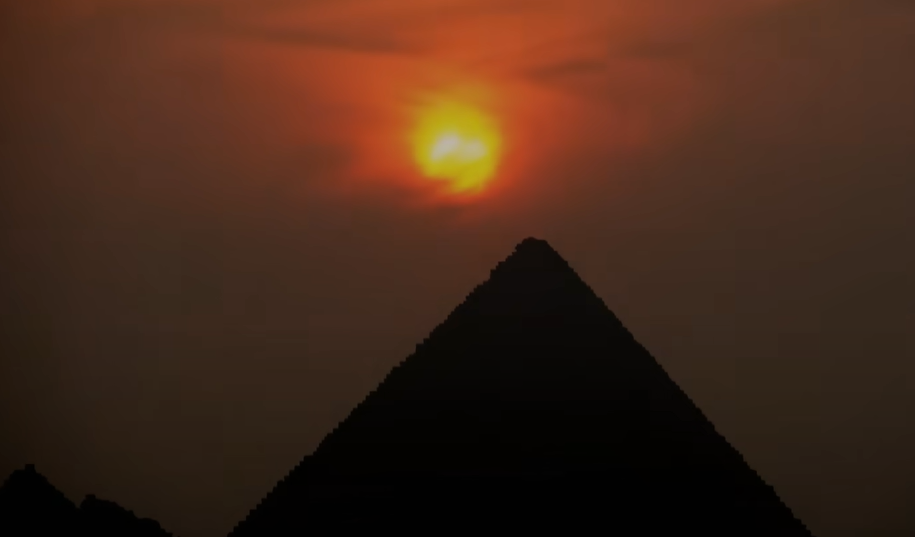 Screenshot from a documentary, Decoding the Great Pyramid (2019)