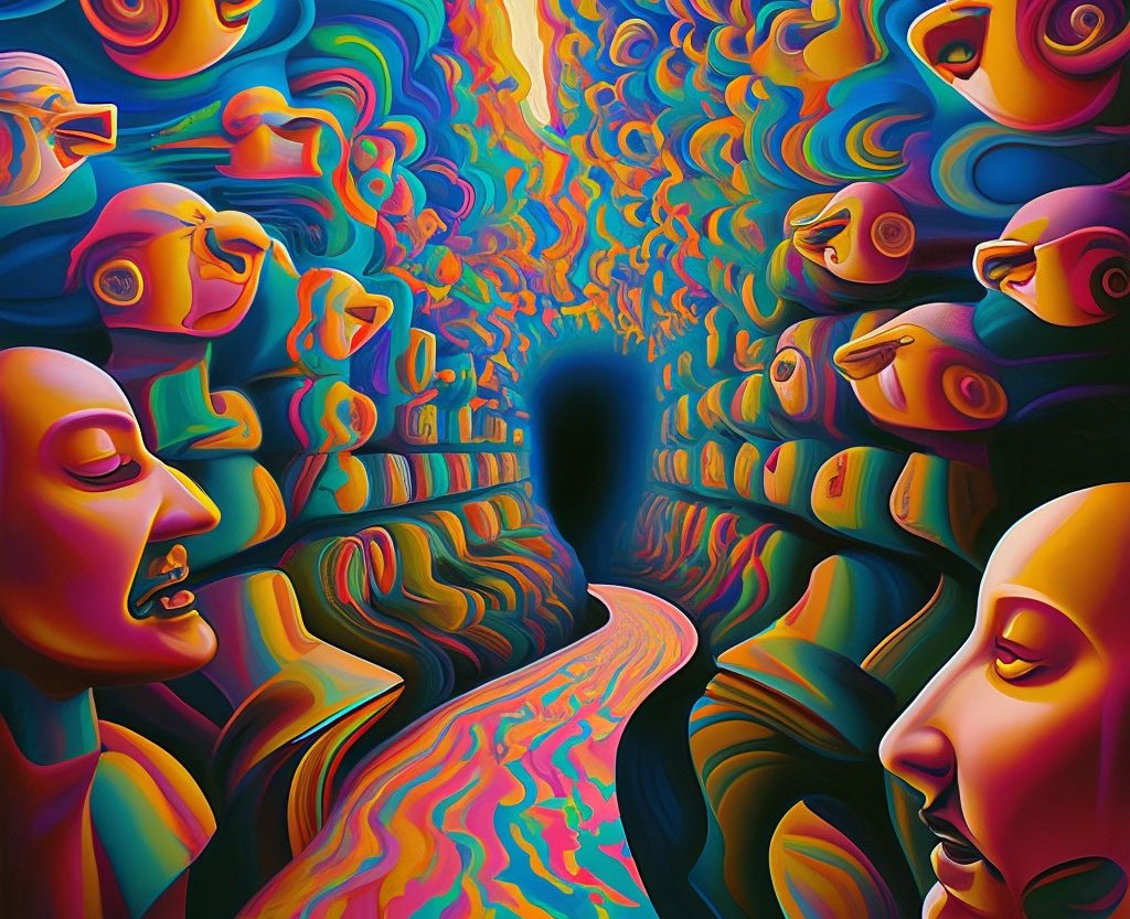 Photo illustration of hallucinations