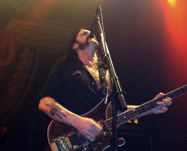 Lemmy Kilmister on stage