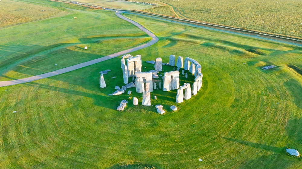 Stonehenge monument image from above