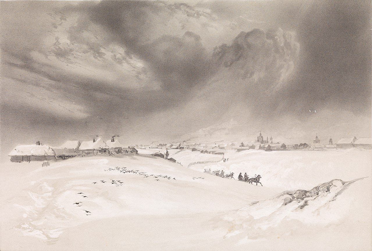 View on Krasnoi during winter