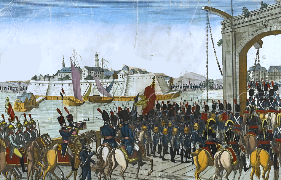 Taking of Stettin by French troops 1806.