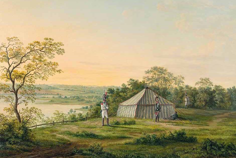 Napoleon's Army in Rykantai, Lithuania, 1812