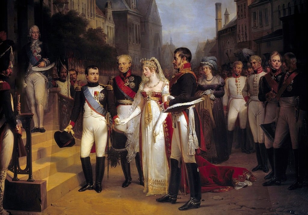 Napoleon Bonaparte receives the Queen of Prussia at Tilsit