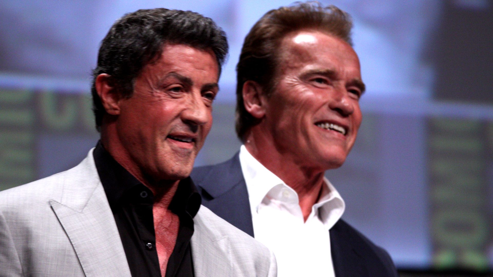 File:Sylvester Stallone & Arnold Schwarzenegger (7588431980).jpg