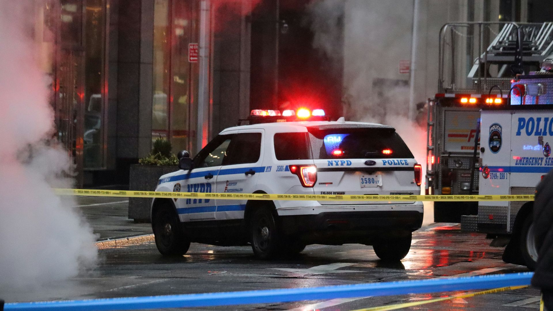 white and blue ford f 150