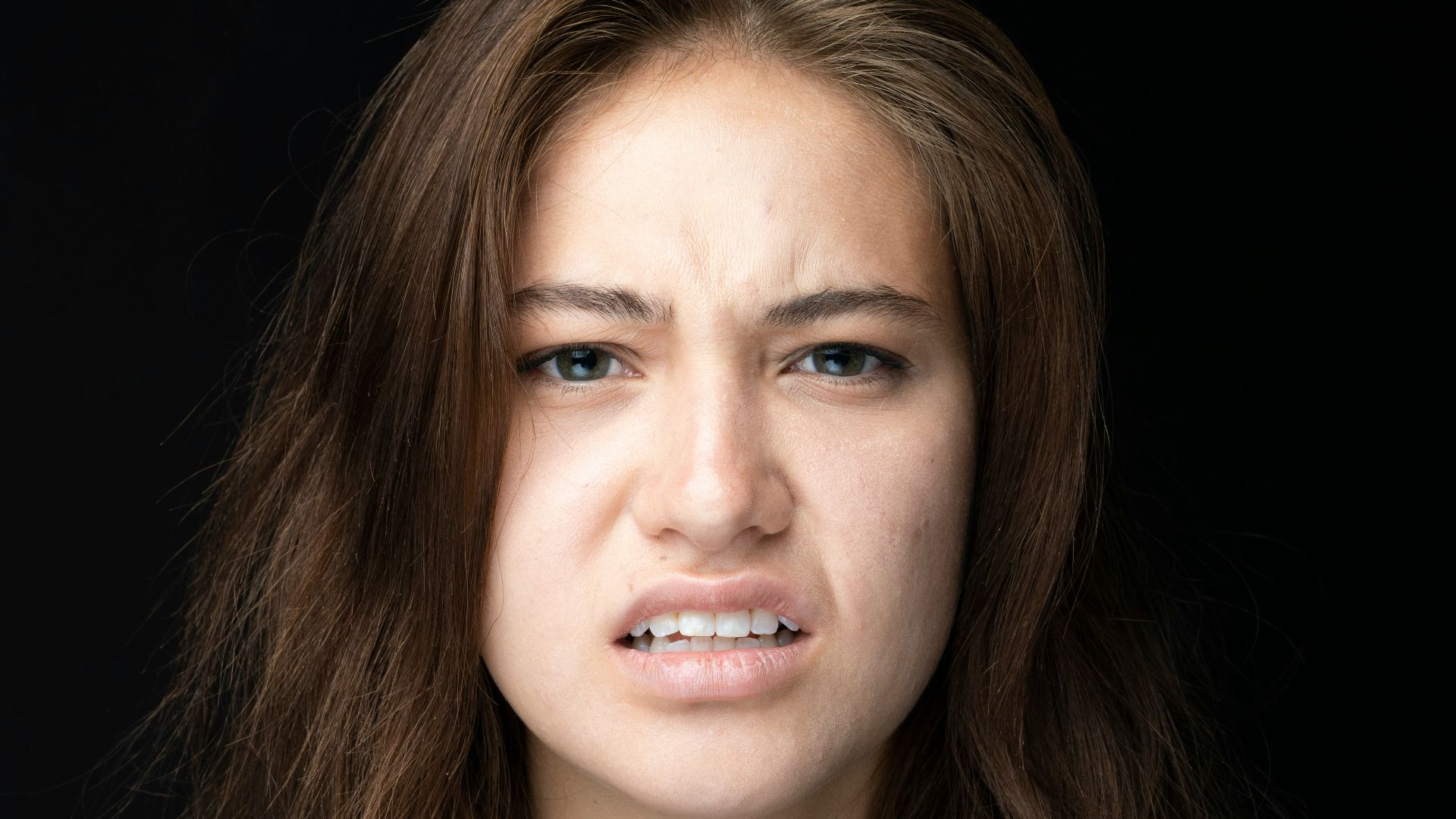 woman in black crew neck shirt