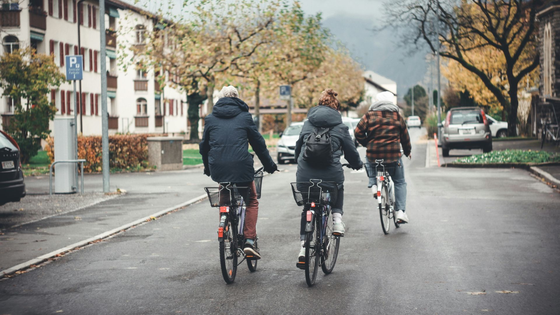 people riding on bicycles on road during daytime