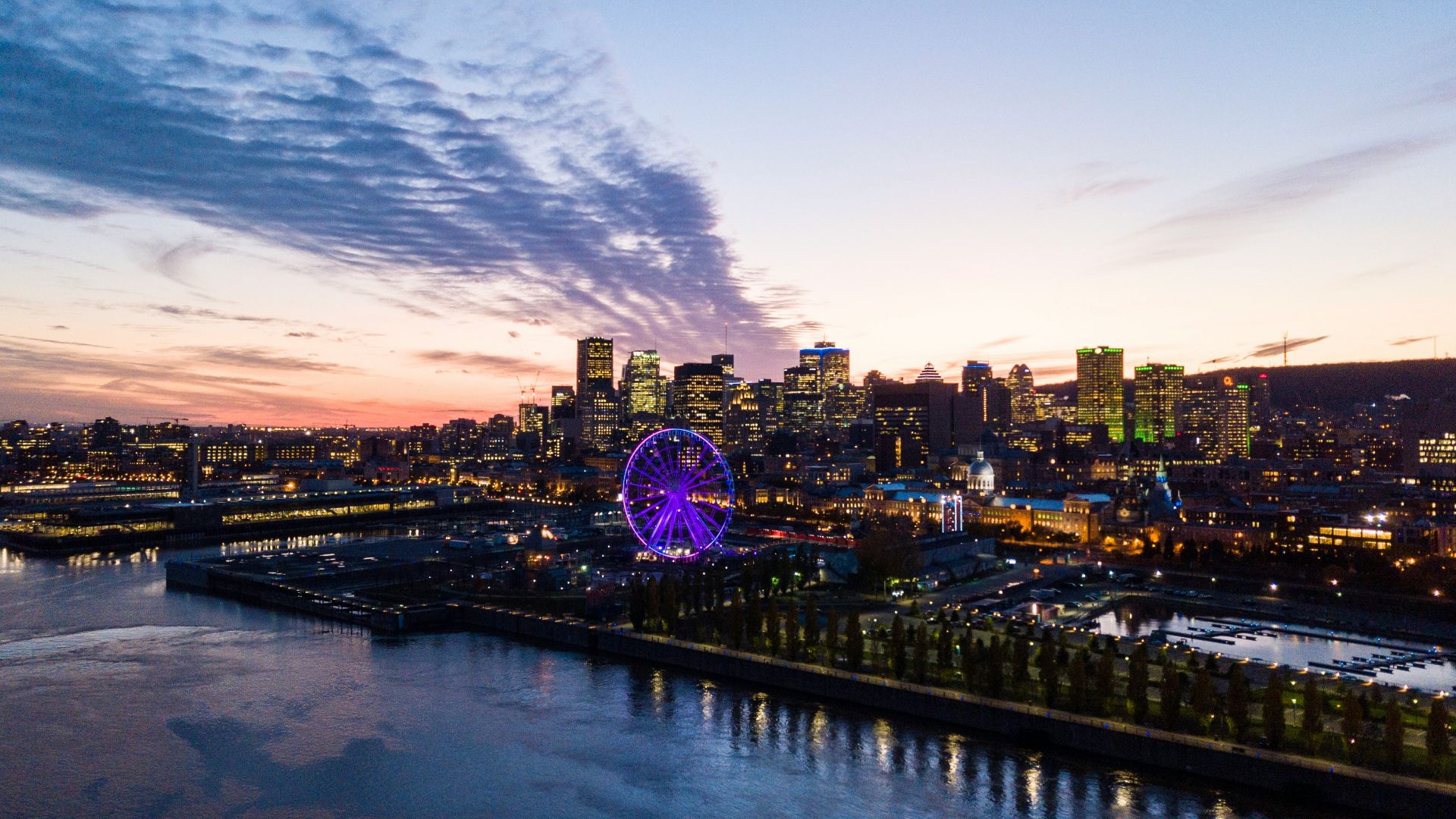 aerial photo of city buildings near bodies of water at daytime