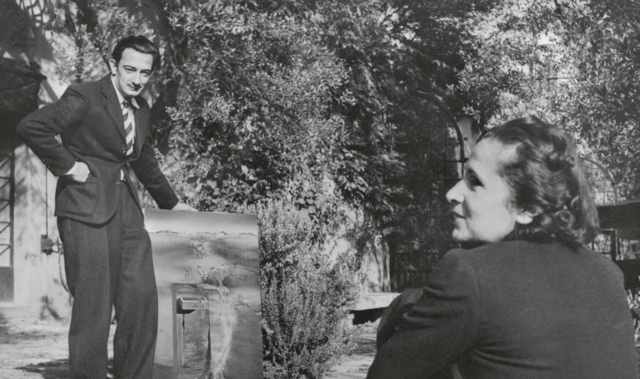 Surrealist Artist Salvador Dali with Wife Gala