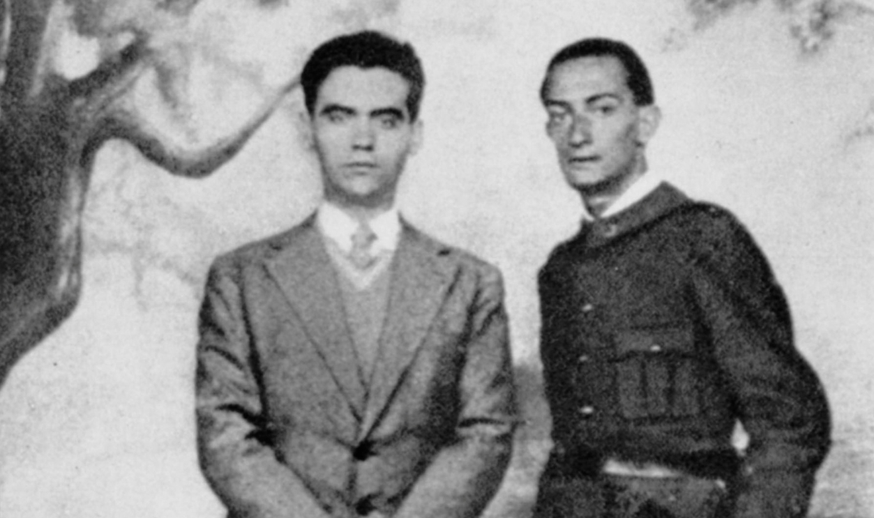 Writer Federico Garcia Lorca (1898-1936) and painter Salvador Dali (1904-1989) in Figueras (Spain) 1925