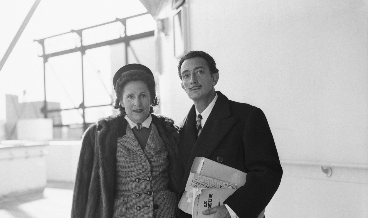 Salvador Dali with His Wife