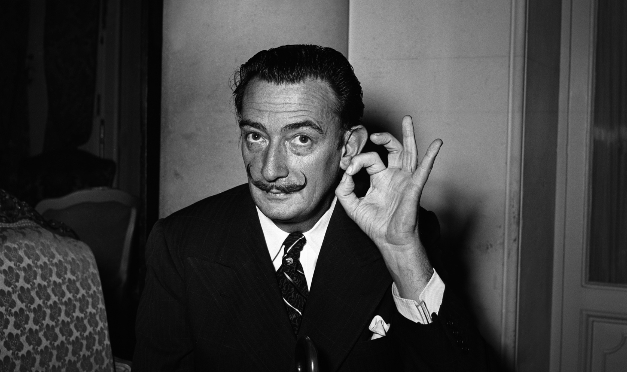 Salvador Dali in Paris,France in 1953.