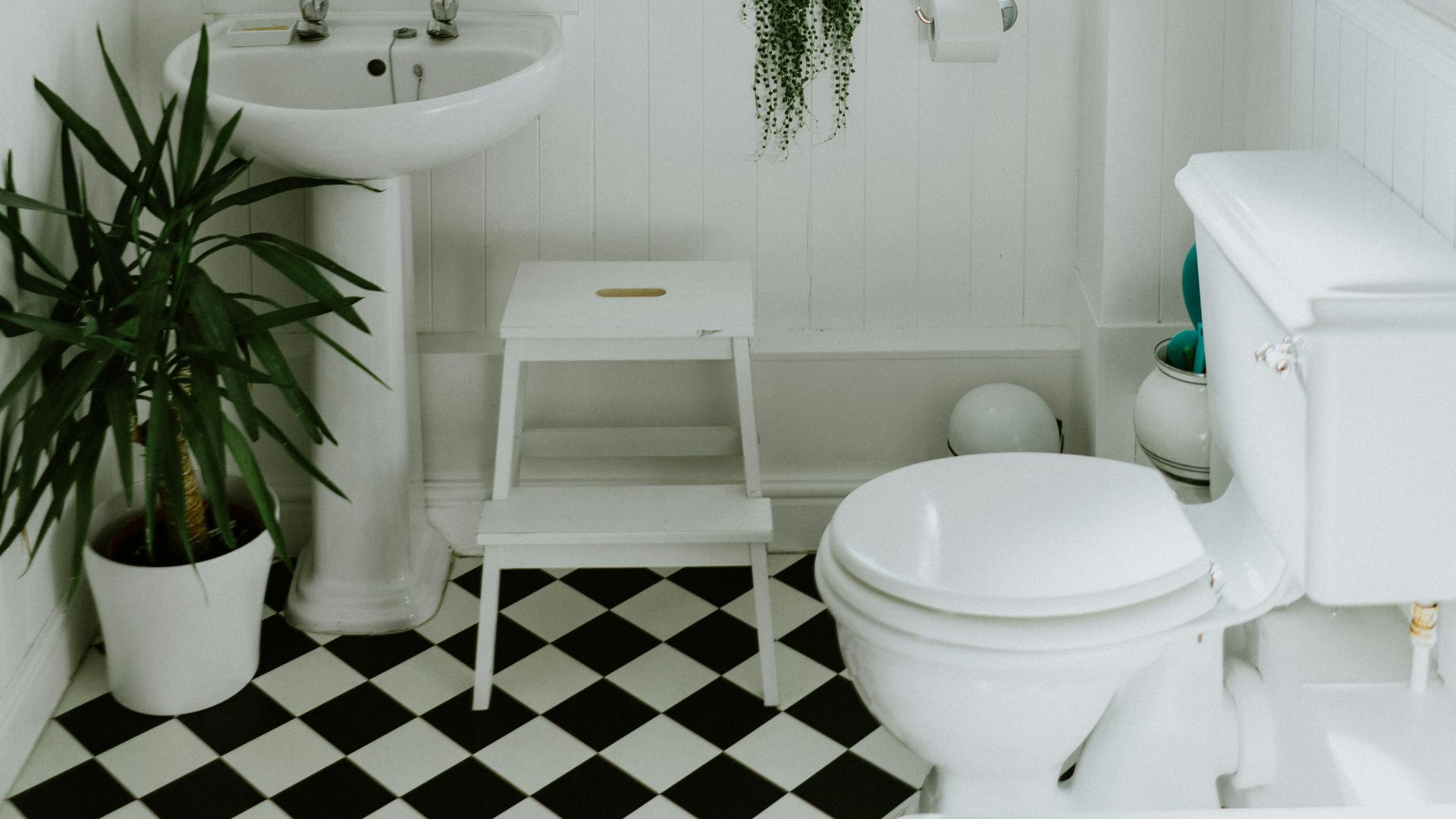 white ceramic pedestal sink