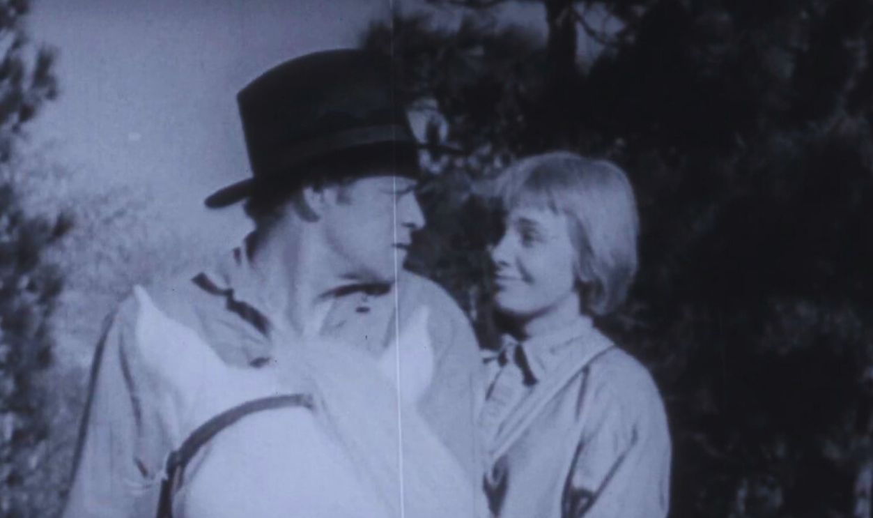 Screenshot from Count Three and Pray (1955)
