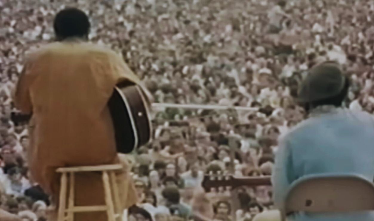 Screenshot from Woodstock (1970)