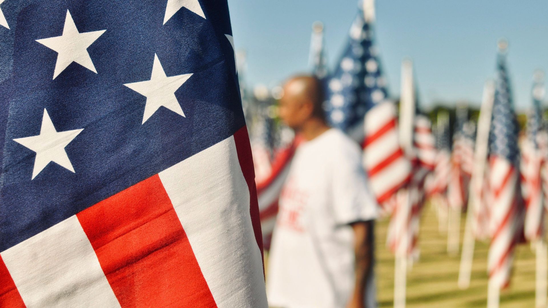 black white and red star flag