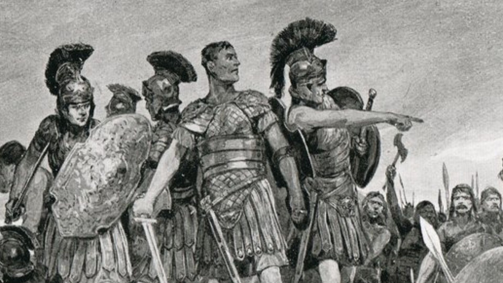 File:Richard Caton Woodville - Vespasian rescued by his son Titus in Britain, 60.jpg