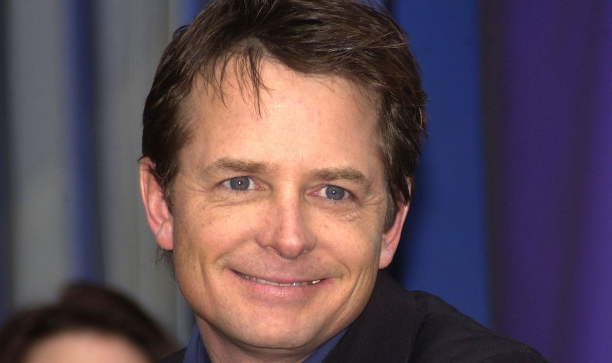 Michael J. Fox during Michael J. Fox Honored with a Star on the Hollywood Walk of Fame for His Achievements in Film at Hollywood Boulevard in Hollywood, California, United States. 