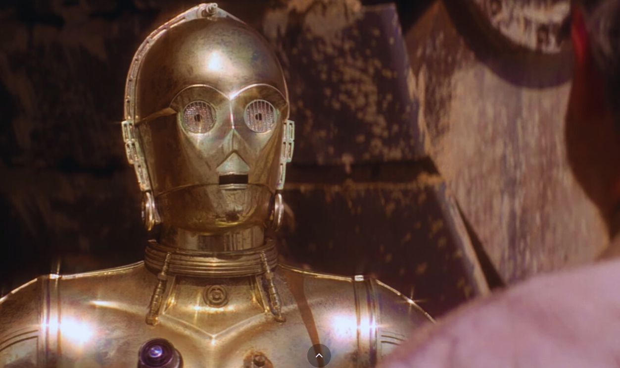 Screenshot from Star Wars: A New Hope (1977)