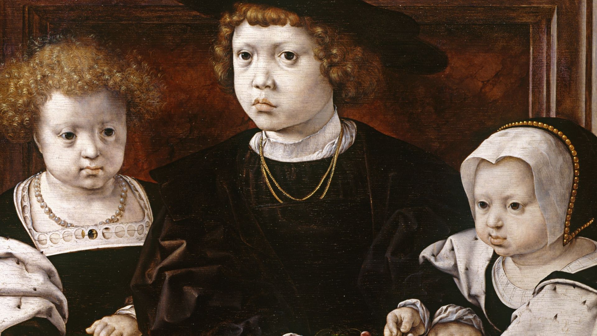 File:Three children of King Christian II of Denmark by Jan Gossaert (1526).jpg