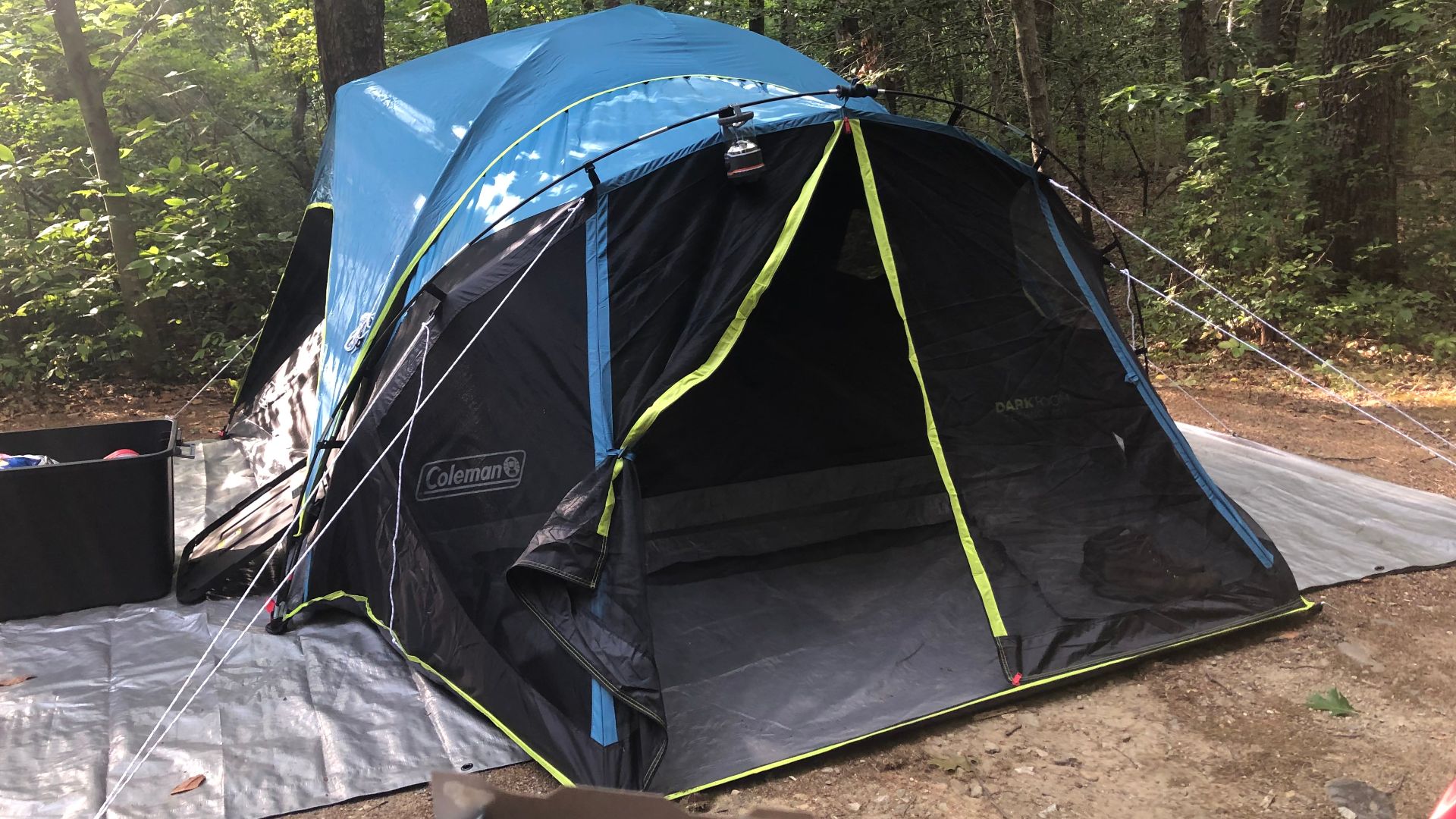 File:Camping tent on tarp.jpg