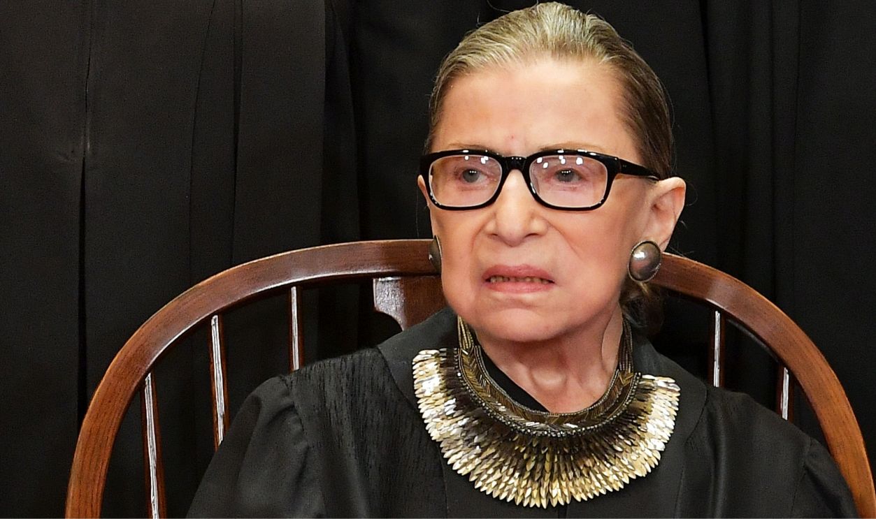 Associate Justice Ruth Bader Ginsburg poses for the official photo at the Supreme Court in Washington, DC on November 30, 2018. 