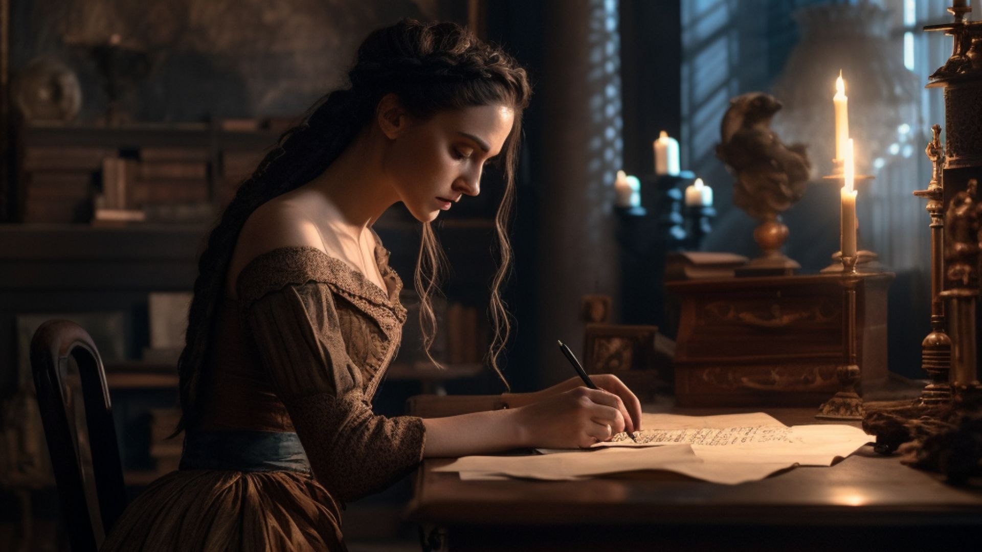 File:Imago Mary Shelley in cabinet of Curiosities writing letters ul f162fb42-5e7f-445e-b641-816aea017ec4.png