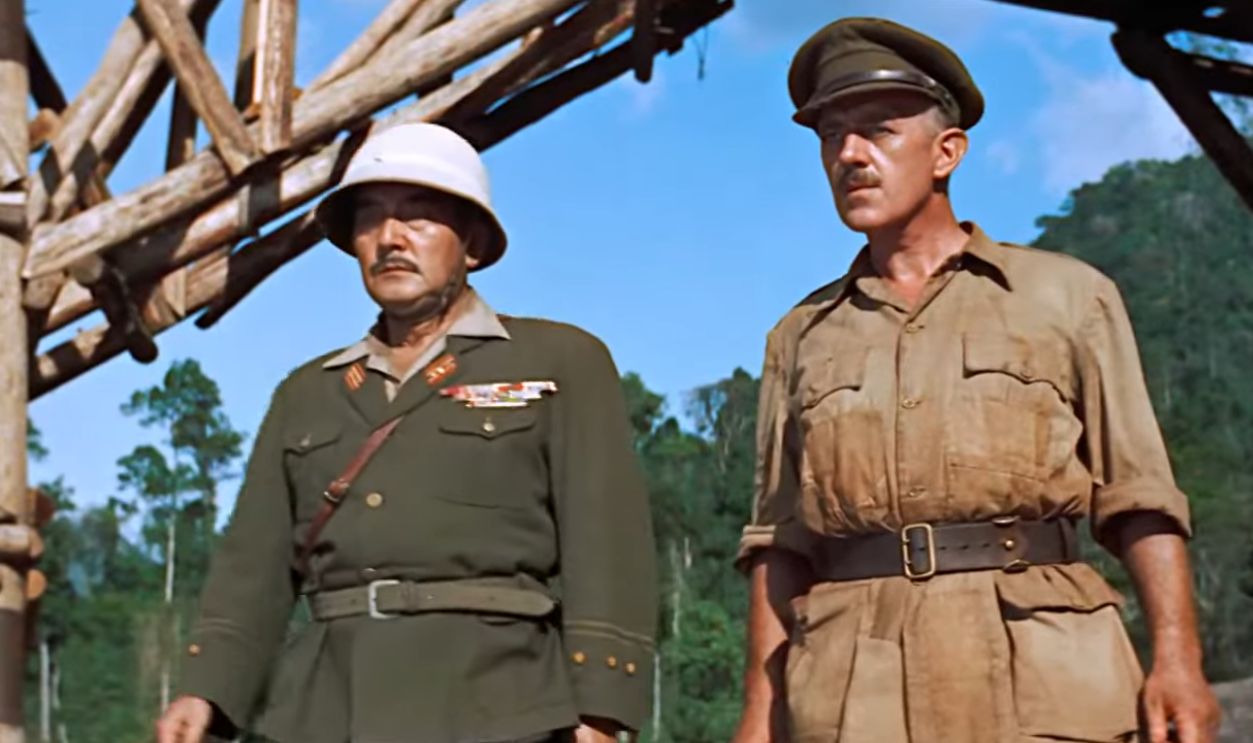 Screenshot from The Bridge on the River Kwai (1957)