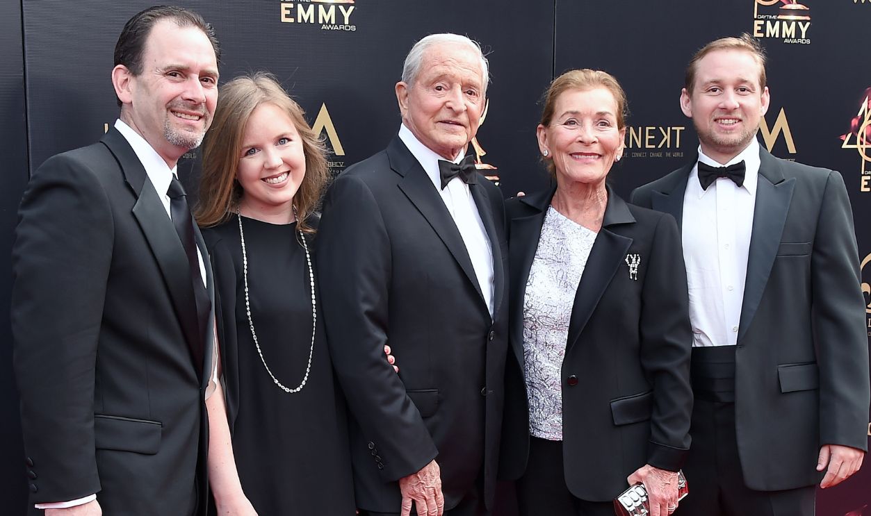  Judge Judy and family attend the 46th annual Daytime Emmy Awards at Pasadena Civic Center on May 05, 2019 in Pasadena, California.