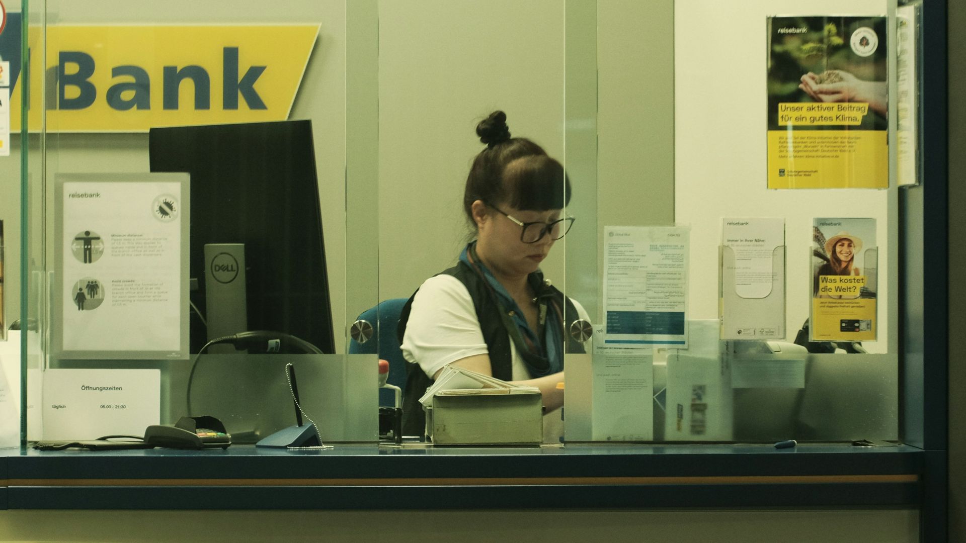 a man sitting at a desk