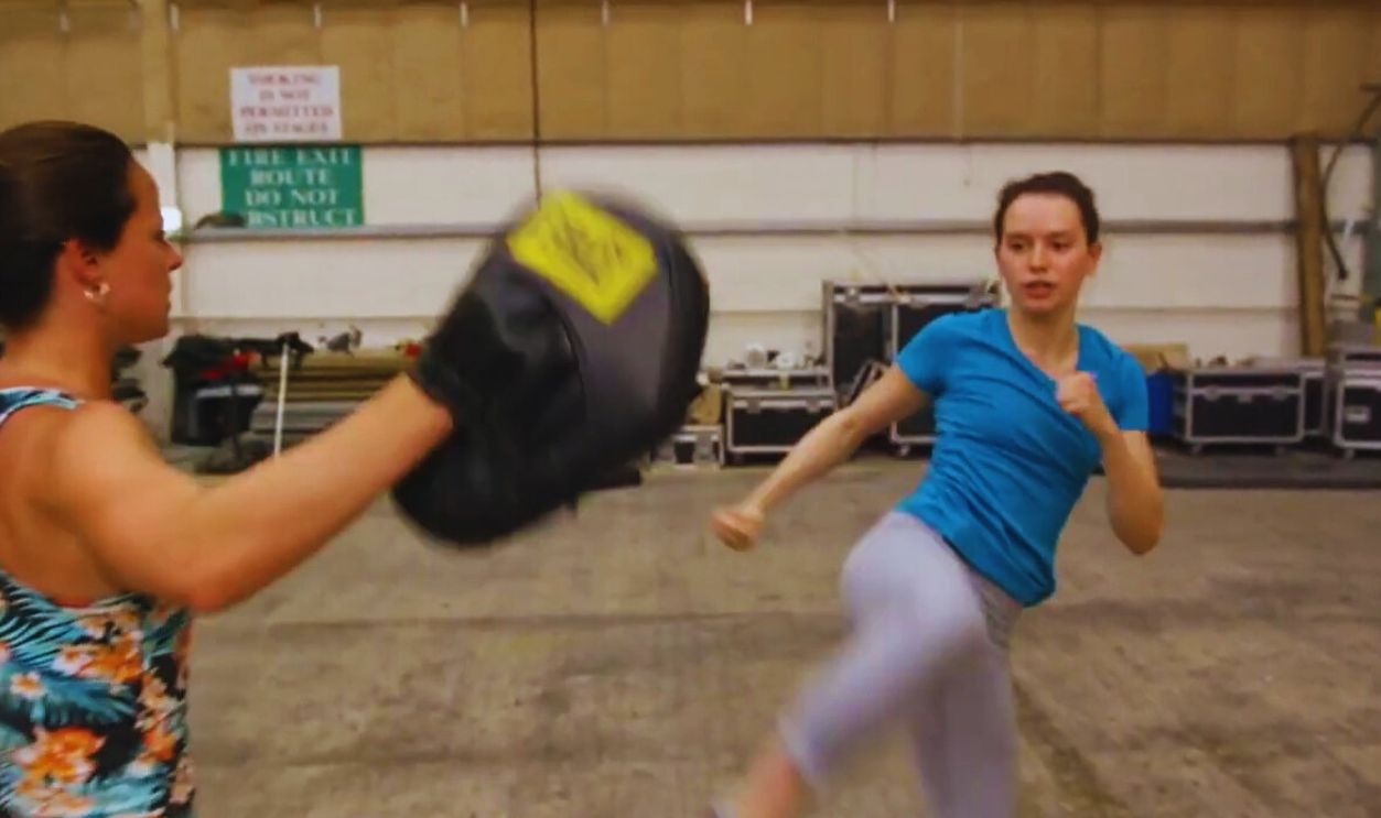 Rey and BB-8 Behind the Scenes