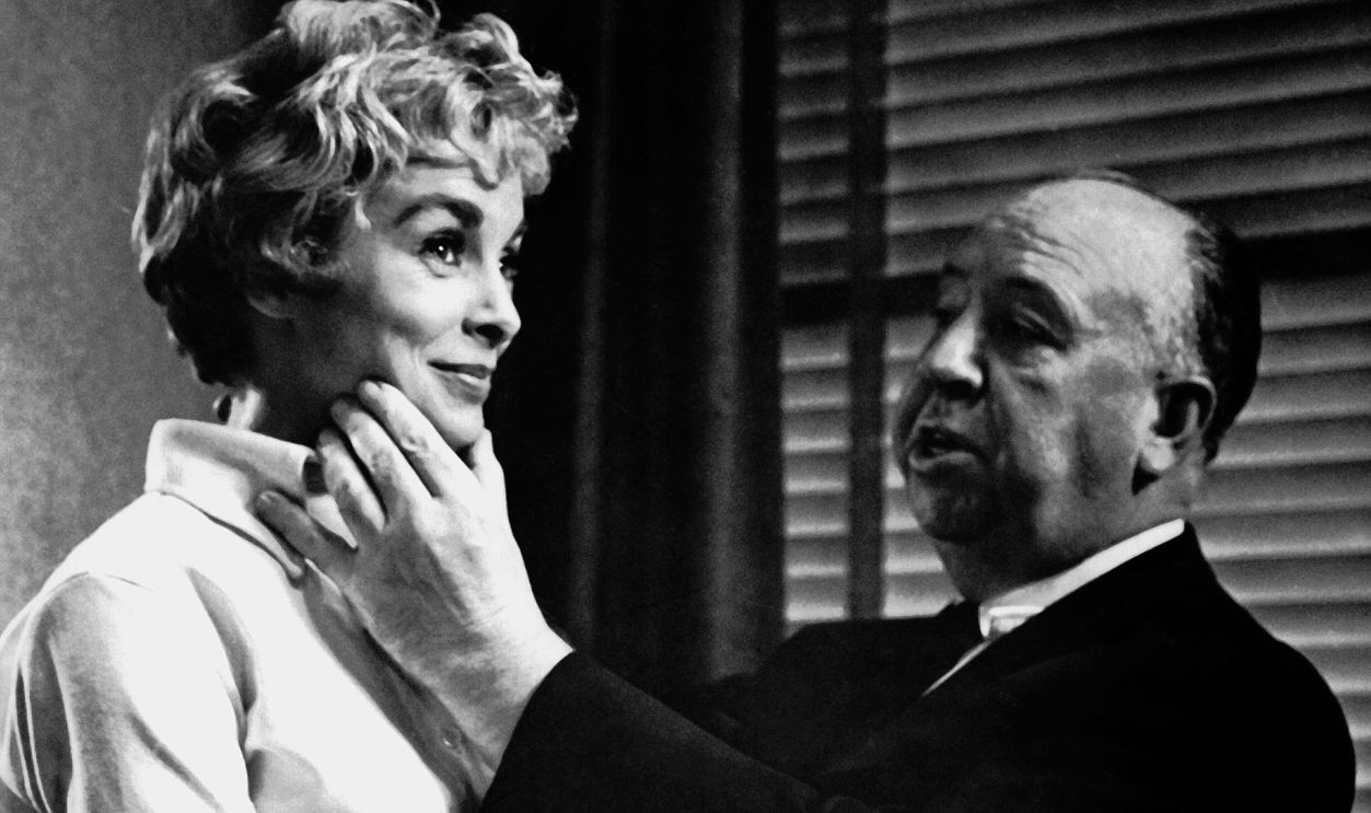 Gettyimages - 1025006800, Janet Leigh And Hitchcock Film director Alfred Hitchcock (1899 - 1980) directs actress Janet Leigh (1927 - 2004) in a scene for the horror film 'Psycho', 1960.