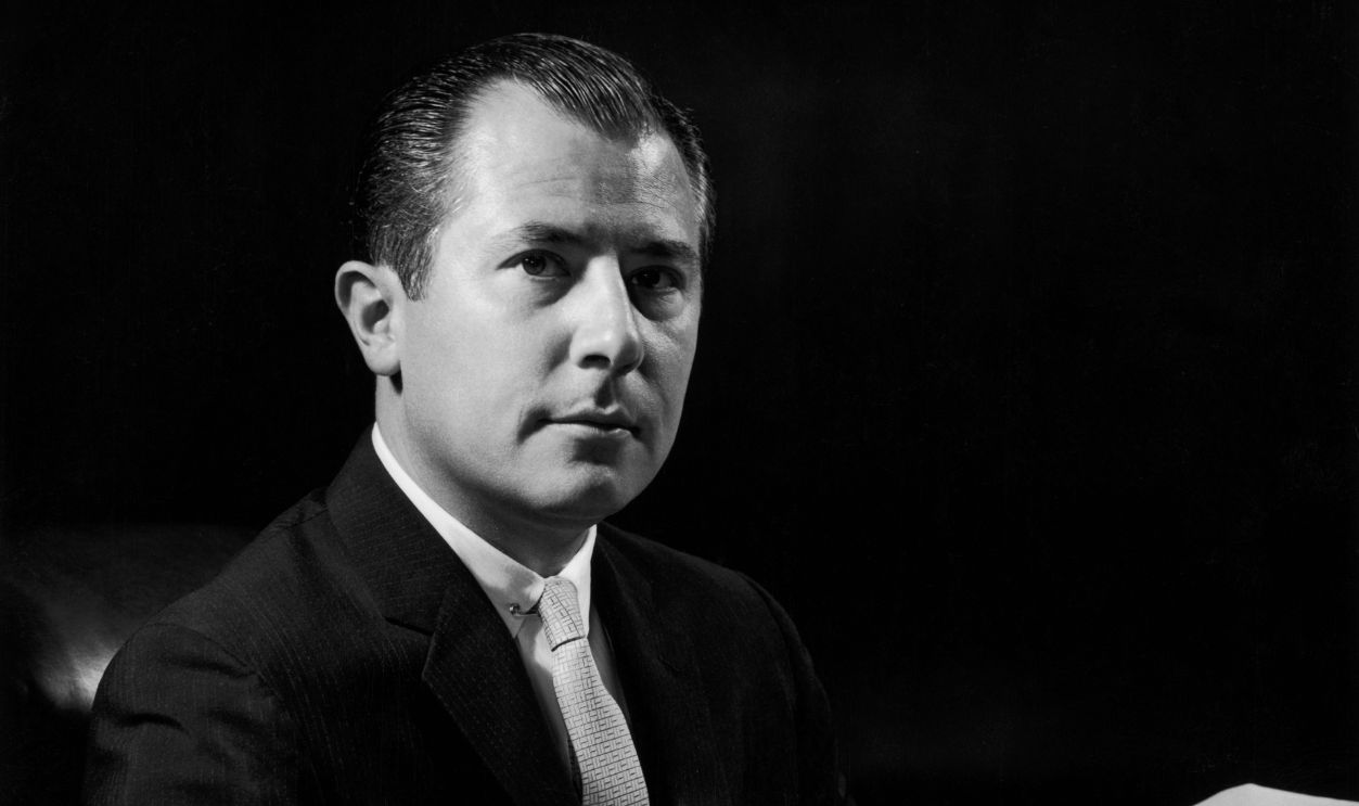 George Franklin Getty II (1924 - 1973), the son of billionaire J Paul Getty and President of the Tidewater Oil Company, circa 1955.