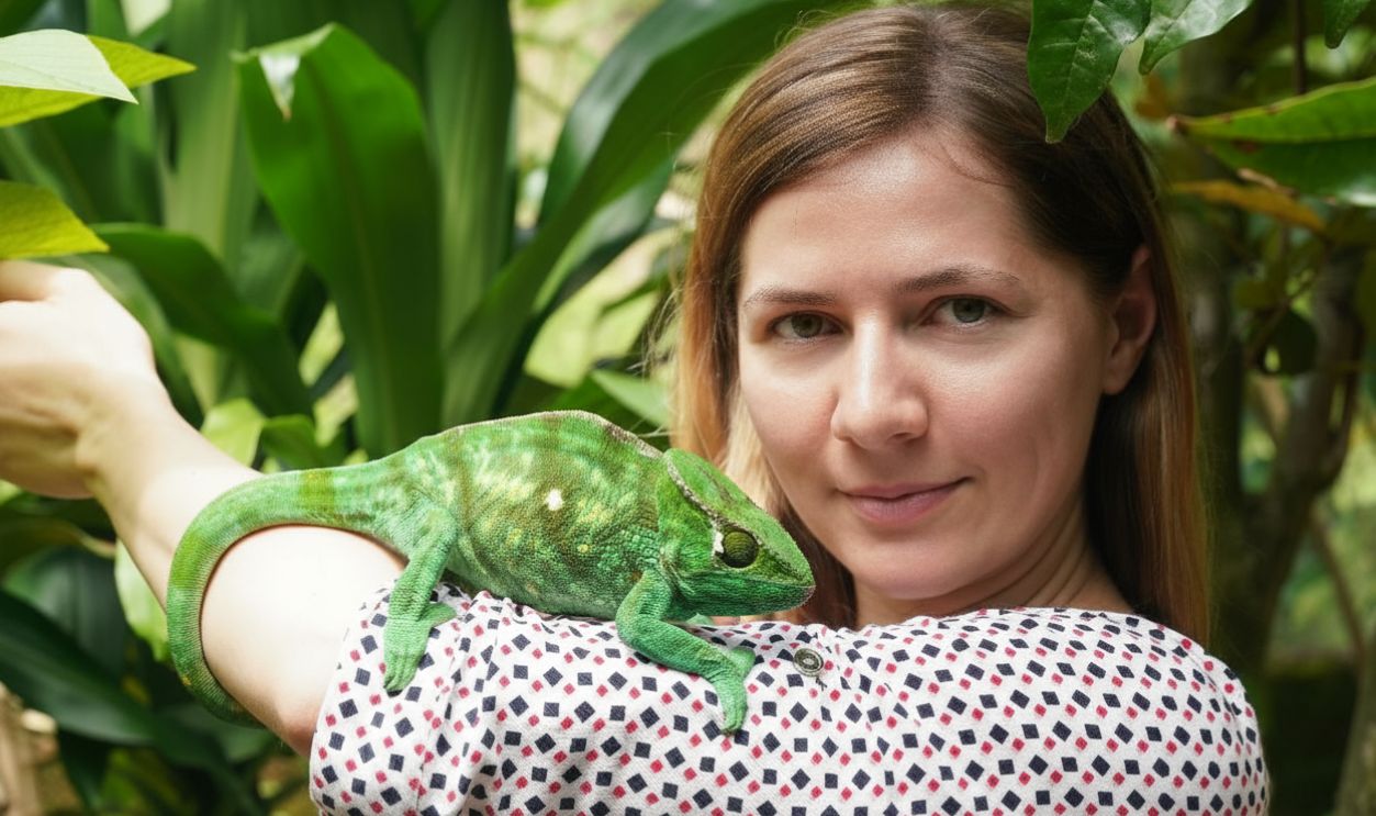 Chameleons broadcast feelings.