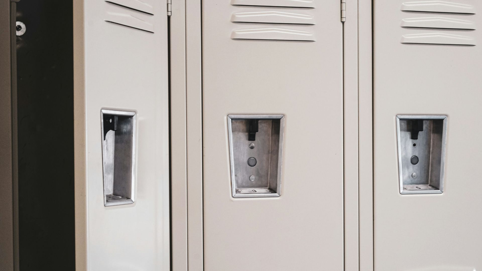white wooden cabinet doors closed