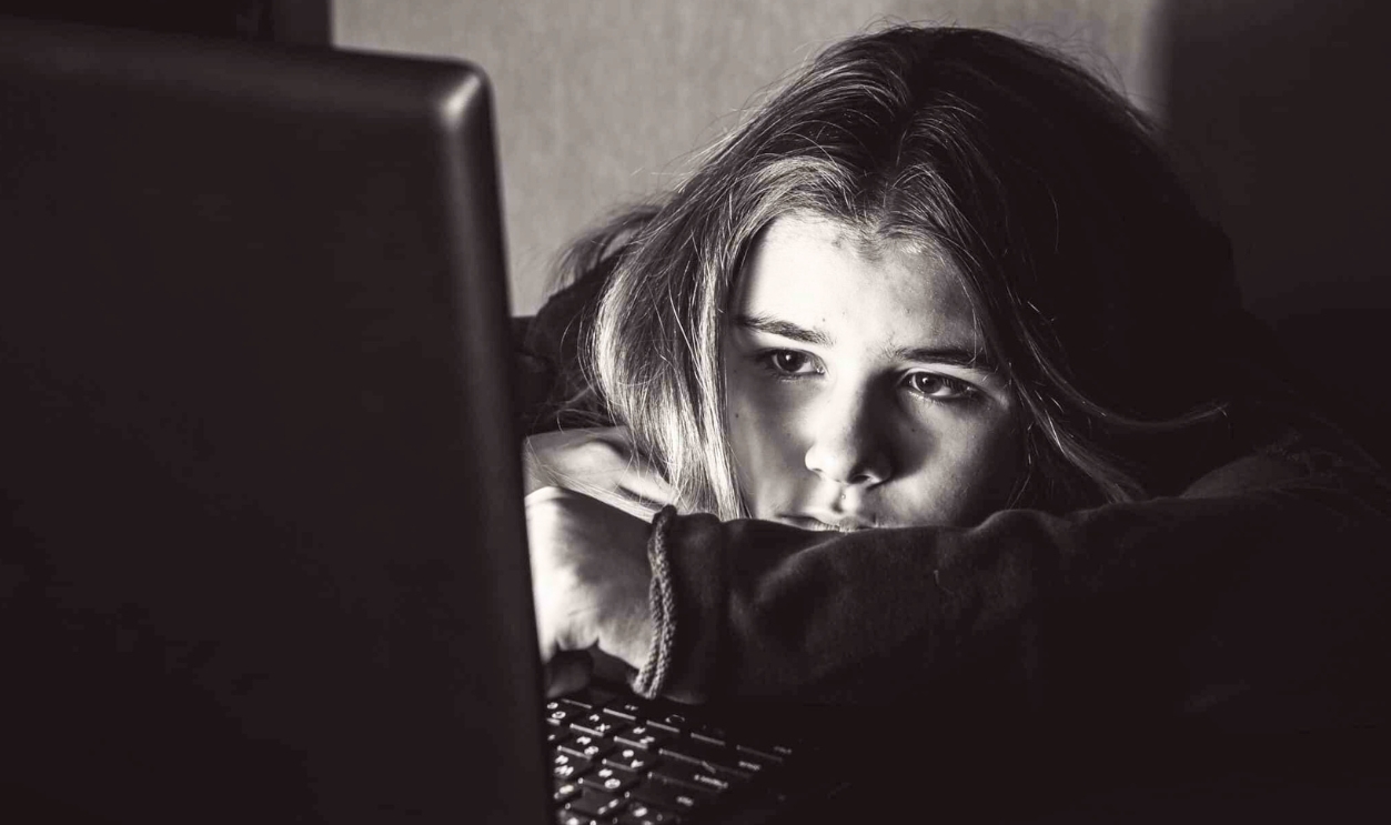 Teen Girl Excessively Sitting At The Computer, Shutterstock, 533060161