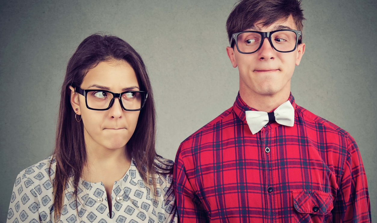 Young Man And Woman On Date Feeling Awkward, Shutterstock, 1105366925