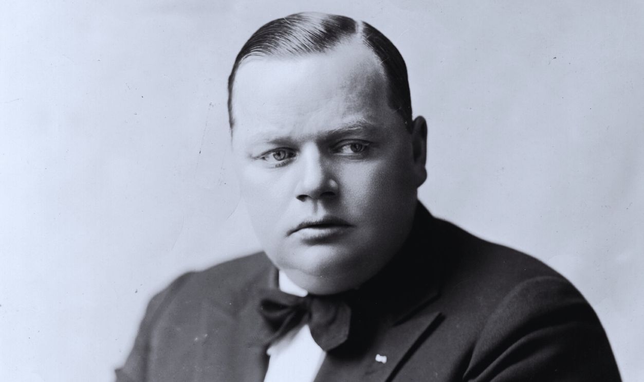 Gettyimages - 2641985, Fatty Arbuckle Roscoe 'Fatty' Arbuckle (1887 - 1933) the grown up fat boy of the American silent screen, whose career came to grief after a sensational murder trial in 1921.
