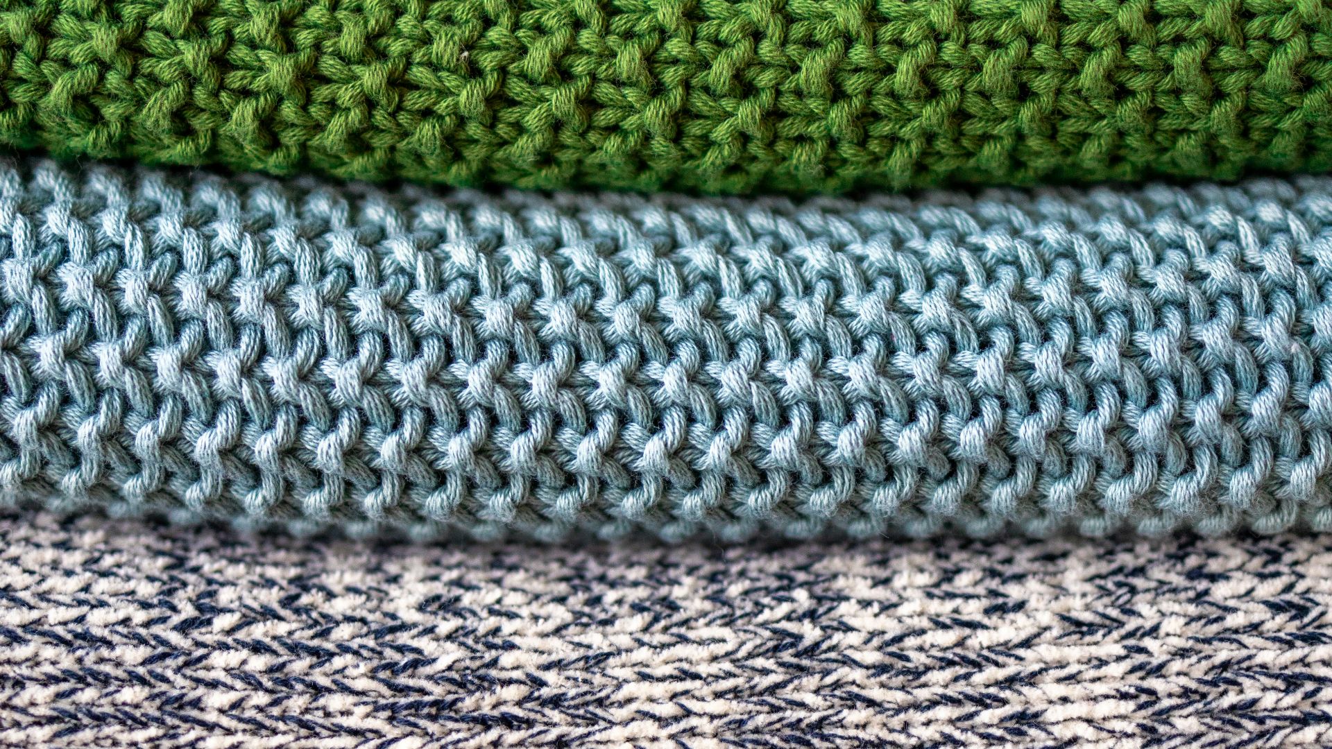 green and white striped textile