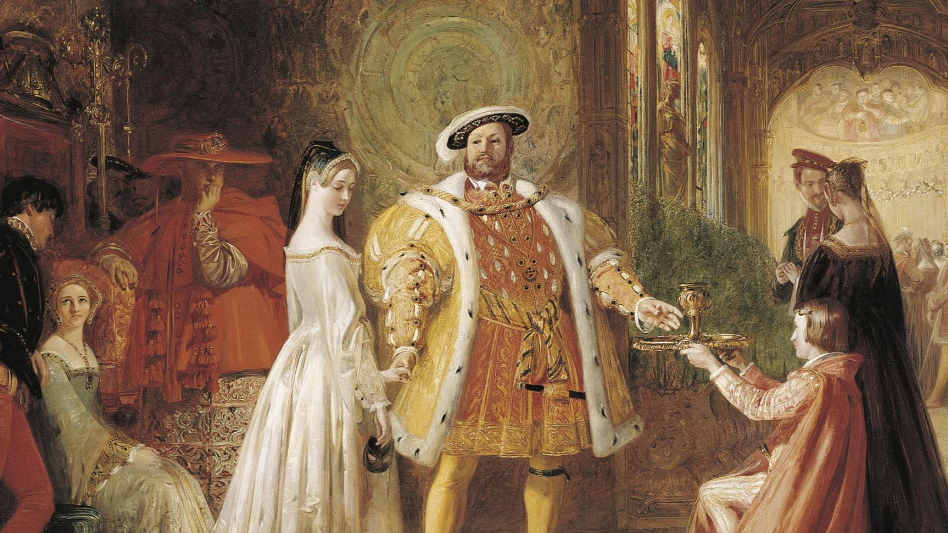 File:Daniel Maclise Henry VIIIs first interview with Anne Boleyn.jpg