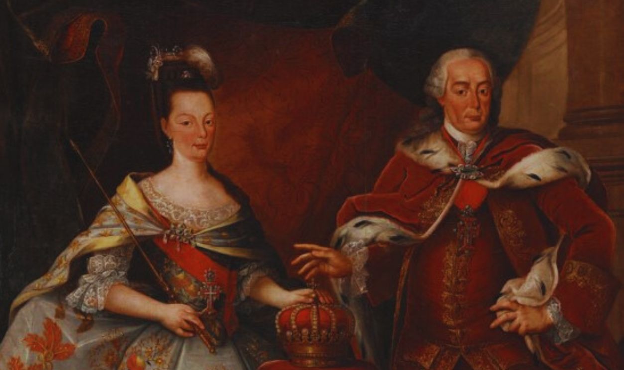 Rainha e Rei Maria e Pedro