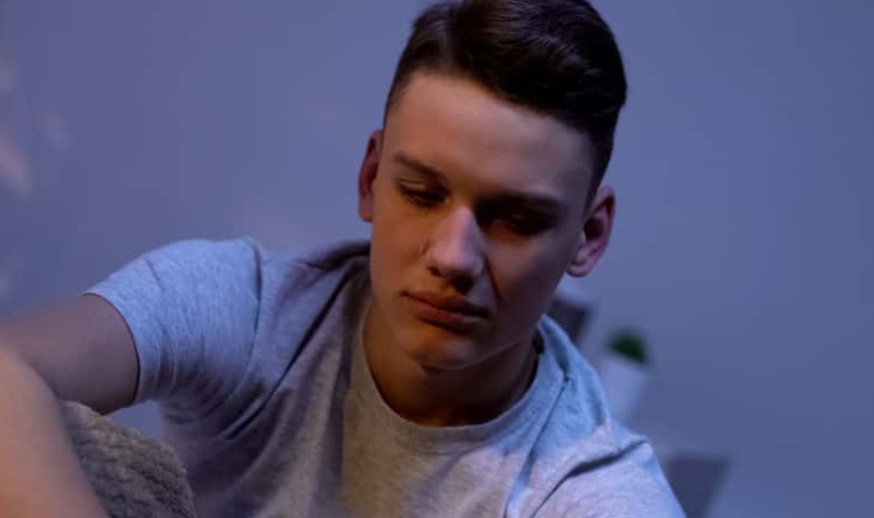 Teenager Crying In Bed At Night, Shutterstock, 1436674106