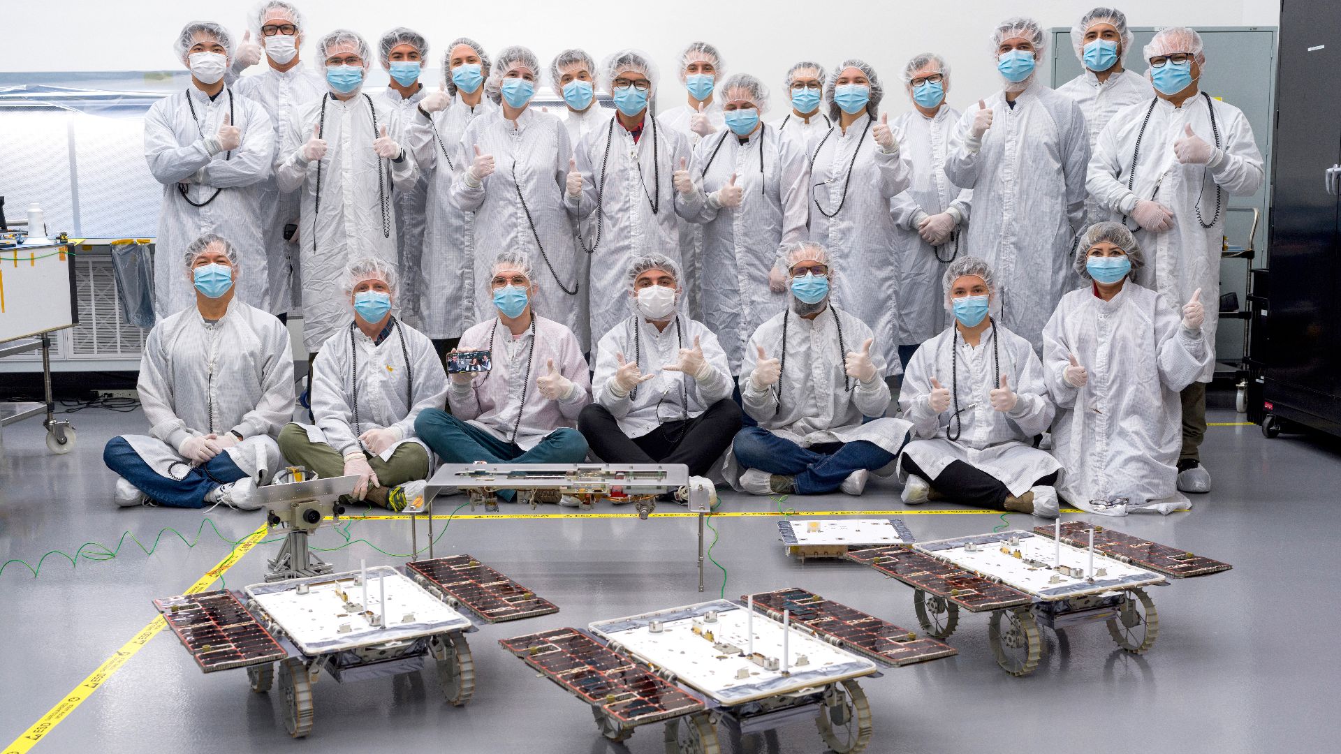 File:CADRE ATLO Team Presents Completed Rovers.jpg