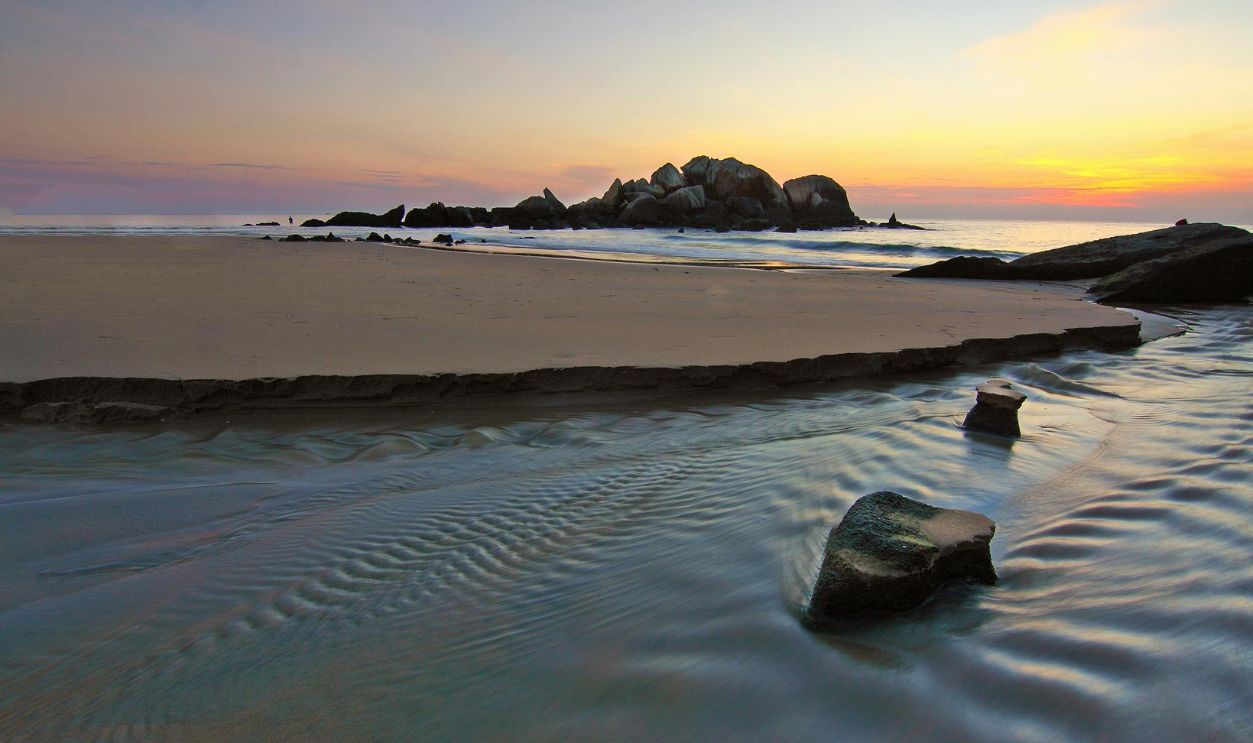 Scenic View of Ocean During Dusk