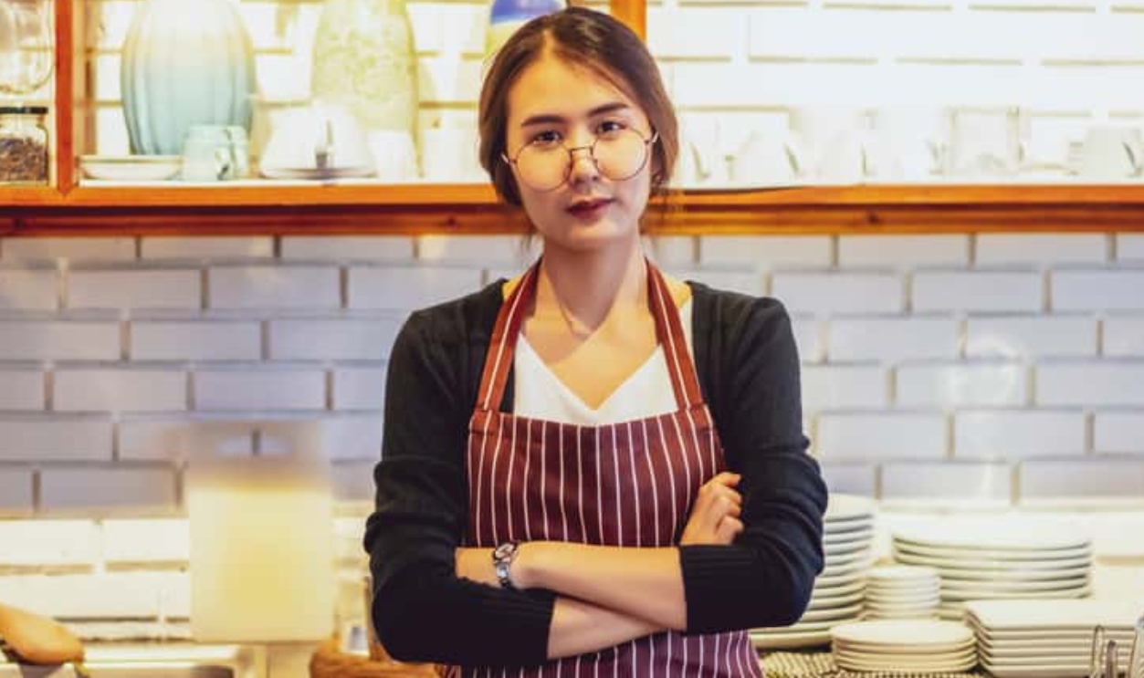 Beautiful Asian Female Barista Making Cup Of Coffee, Shutterstock, 1721531233