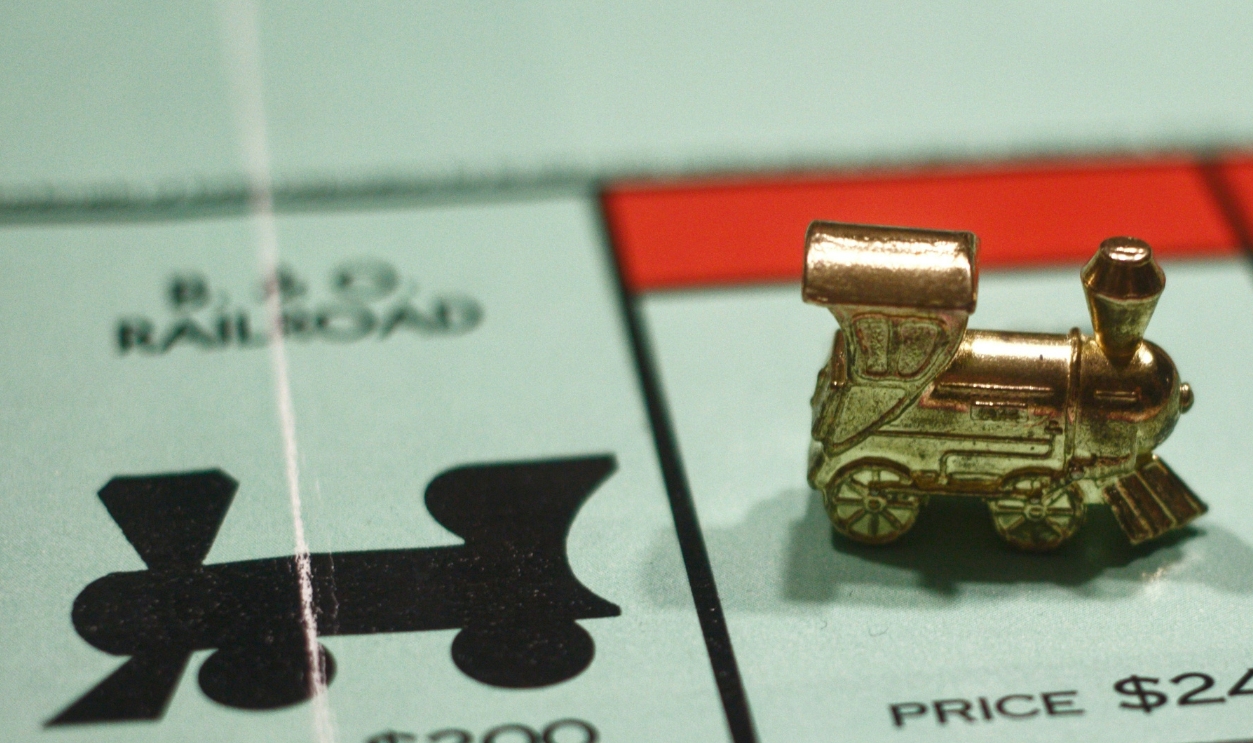 Monopoly With Train Game Piece