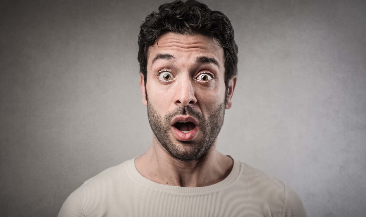 Shocked Man, Shutterstock, 3287426132