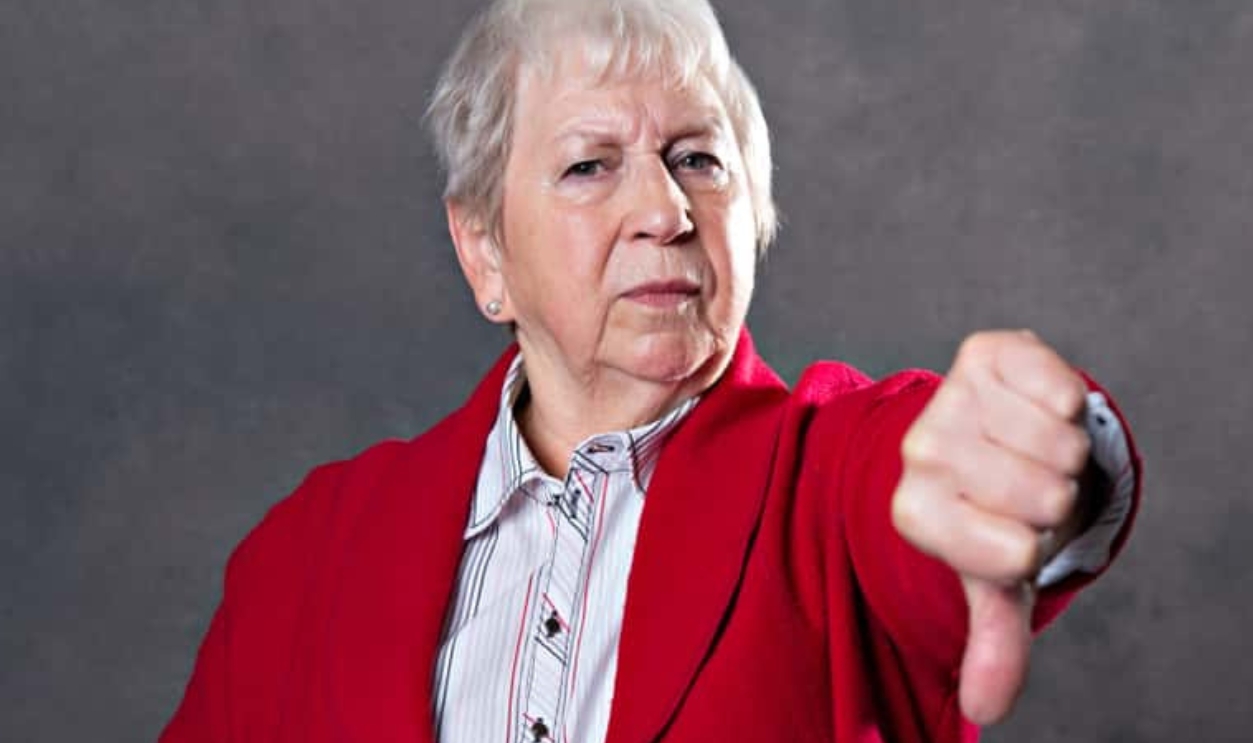 Elderly Woman Looking Angry, Shutterstock, 1011664435