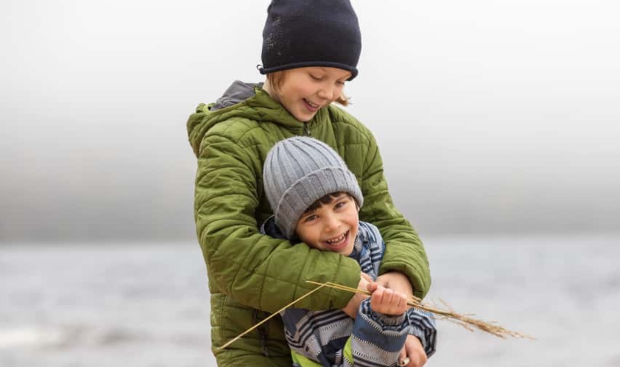 Brother And Sister Play In Autumn, Shutterstock, 1835348452